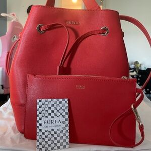 Furla bucket bag and wallet
